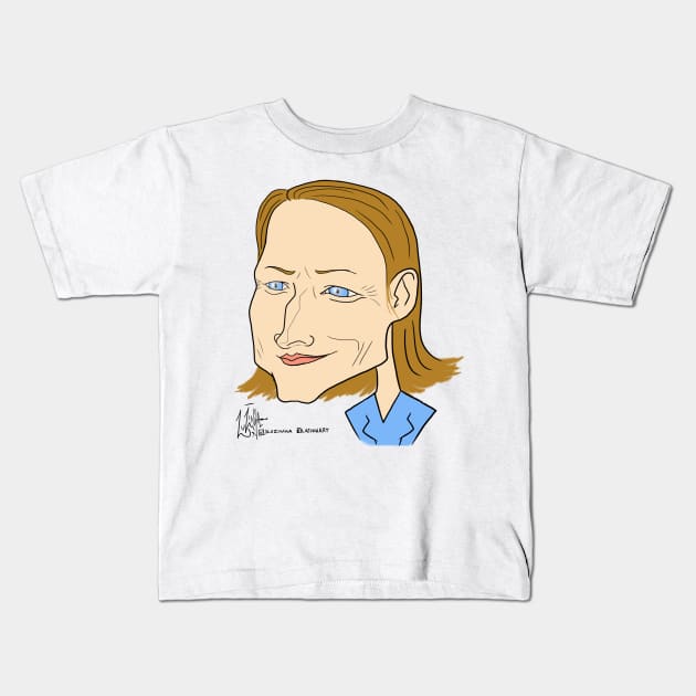 Jodie Foster Kids T-Shirt by Luzinha